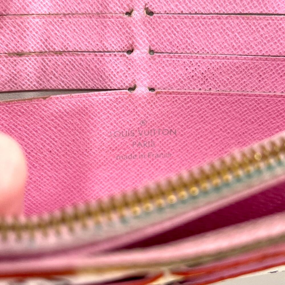 Louis Vuitton RARE Murakami Multicolor Bow Turn Lock Sarah Wallet White Pink Y2K - Picture 6 of 16